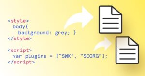 Create a CSS & JS file with Scripts Organizer